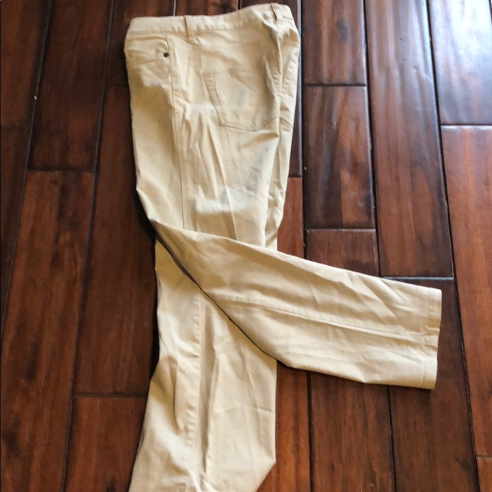 Boot cut khaki jeans